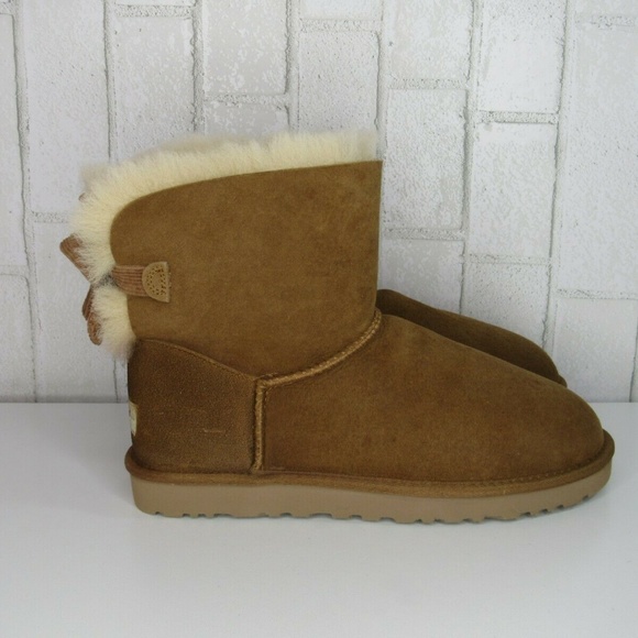 bailey bow corduroy genuine sheepskin boot